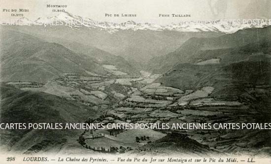 Cartes postales anciennes > CARTES POSTALES > carte postale ancienne > cartes-postales-ancienne.com Occitanie Hautes pyrenees Lourdes