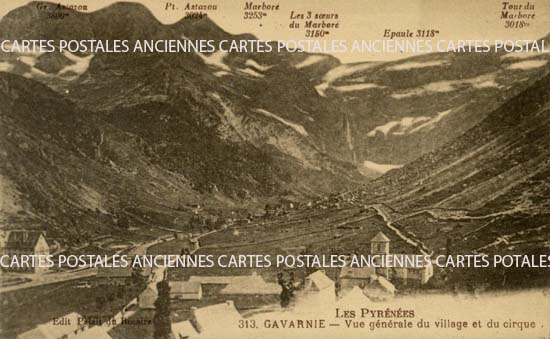 Cartes postales anciennes > CARTES POSTALES > carte postale ancienne > cartes-postales-ancienne.com Occitanie Hautes pyrenees Gavarnie