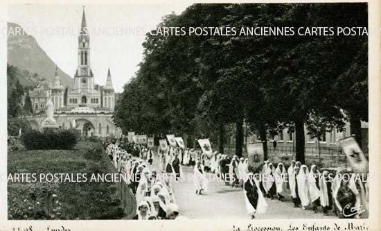 Cartes postales anciennes > CARTES POSTALES > carte postale ancienne > cartes-postales-ancienne.com Occitanie Hautes pyrenees Lourdes