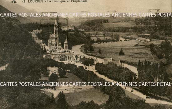 Cartes postales anciennes > CARTES POSTALES > carte postale ancienne > cartes-postales-ancienne.com Occitanie Hautes pyrenees Lourdes