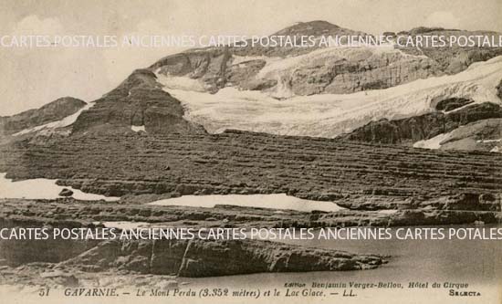 Cartes postales anciennes > CARTES POSTALES > carte postale ancienne > cartes-postales-ancienne.com Occitanie Hautes pyrenees Gavarnie