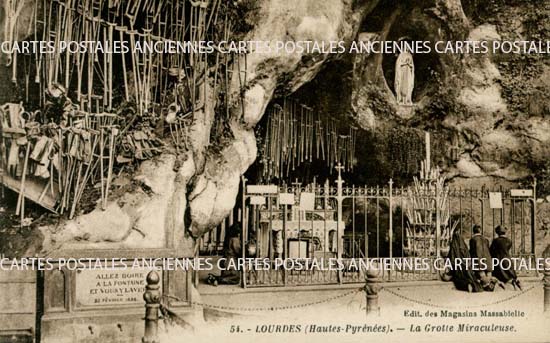 Cartes postales anciennes > CARTES POSTALES > carte postale ancienne > cartes-postales-ancienne.com Occitanie Hautes pyrenees Lourdes