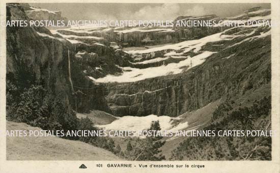 Cartes postales anciennes > CARTES POSTALES > carte postale ancienne > cartes-postales-ancienne.com Occitanie Hautes pyrenees Gavarnie
