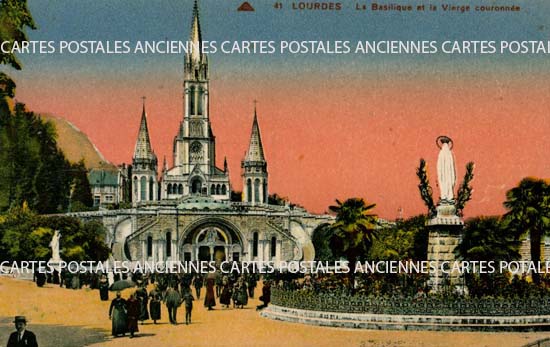Cartes postales anciennes > CARTES POSTALES > carte postale ancienne > cartes-postales-ancienne.com Occitanie Hautes pyrenees Lourdes