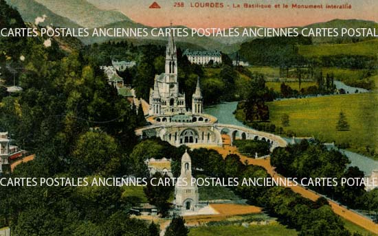 Cartes postales anciennes > CARTES POSTALES > carte postale ancienne > cartes-postales-ancienne.com Occitanie Hautes pyrenees Lourdes