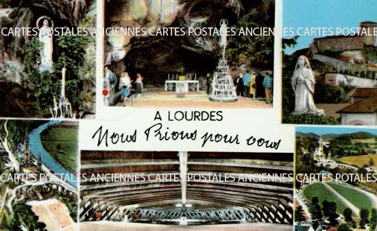 Cartes postales anciennes > CARTES POSTALES > carte postale ancienne > cartes-postales-ancienne.com Occitanie Hautes pyrenees Lourdes
