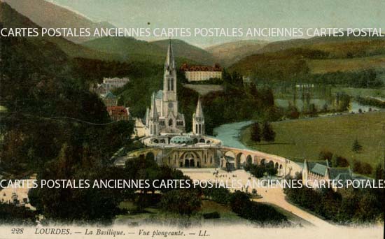 Cartes postales anciennes > CARTES POSTALES > carte postale ancienne > cartes-postales-ancienne.com Occitanie Hautes pyrenees Lourdes