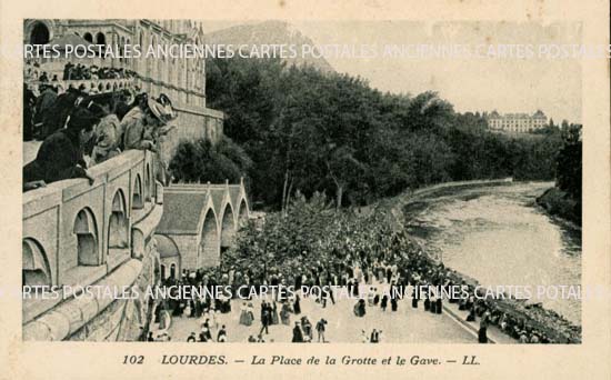 Cartes postales anciennes > CARTES POSTALES > carte postale ancienne > cartes-postales-ancienne.com Occitanie Hautes pyrenees Lourdes
