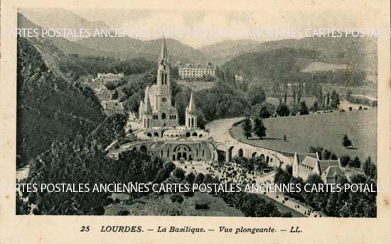 Cartes postales anciennes > CARTES POSTALES > carte postale ancienne > cartes-postales-ancienne.com Occitanie Hautes pyrenees Lourdes