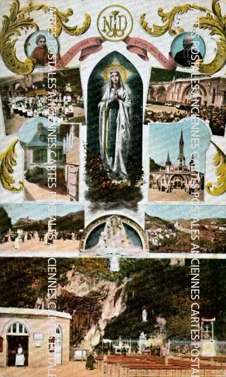 Cartes postales anciennes > CARTES POSTALES > carte postale ancienne > cartes-postales-ancienne.com Occitanie Hautes pyrenees Lourdes