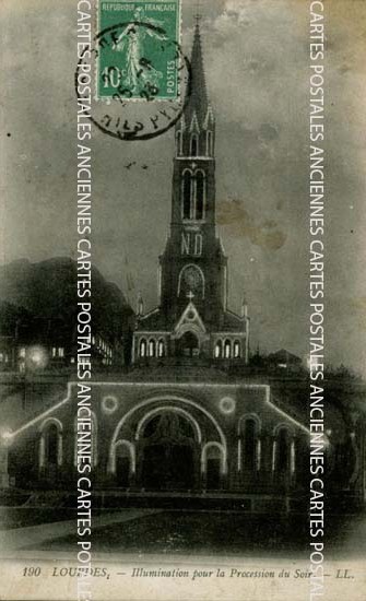 Cartes postales anciennes > CARTES POSTALES > carte postale ancienne > cartes-postales-ancienne.com Occitanie Hautes pyrenees Lourdes