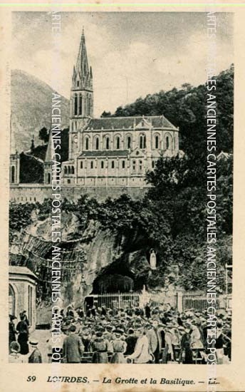 Cartes postales anciennes > CARTES POSTALES > carte postale ancienne > cartes-postales-ancienne.com Occitanie Hautes pyrenees Lourdes