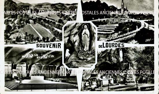 Cartes postales anciennes > CARTES POSTALES > carte postale ancienne > cartes-postales-ancienne.com Occitanie Hautes pyrenees Lourdes