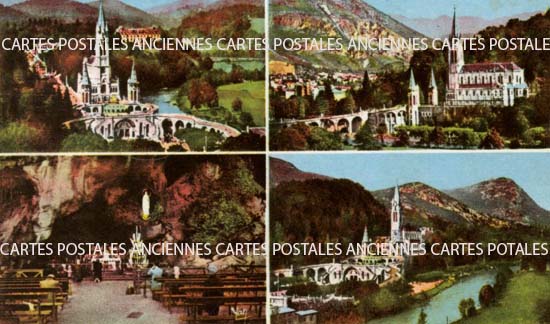 Cartes postales anciennes > CARTES POSTALES > carte postale ancienne > cartes-postales-ancienne.com Occitanie Hautes pyrenees Lourdes