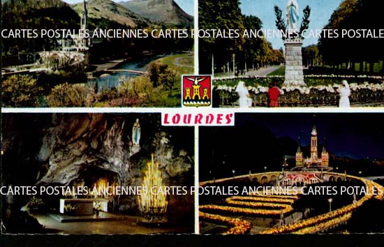 Cartes postales anciennes > CARTES POSTALES > carte postale ancienne > cartes-postales-ancienne.com Occitanie Hautes pyrenees Lourdes