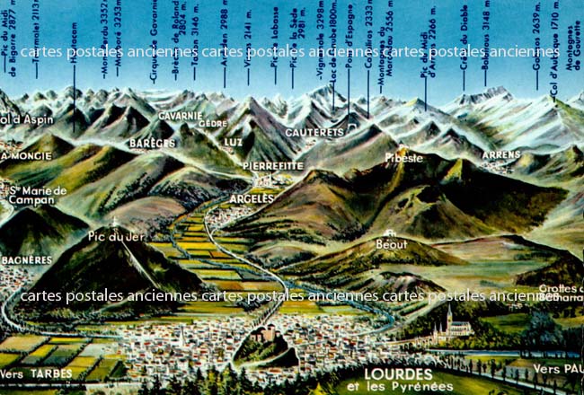 Cartes postales anciennes > CARTES POSTALES > carte postale ancienne > cartes-postales-ancienne.com Occitanie Hautes pyrenees Bagneres De Bigorre