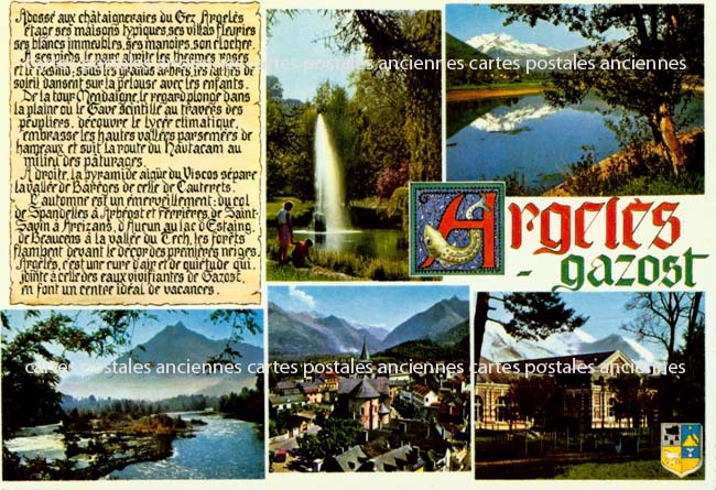 Cartes postales anciennes > CARTES POSTALES > carte postale ancienne > cartes-postales-ancienne.com Occitanie Hautes pyrenees Argeles Gazost