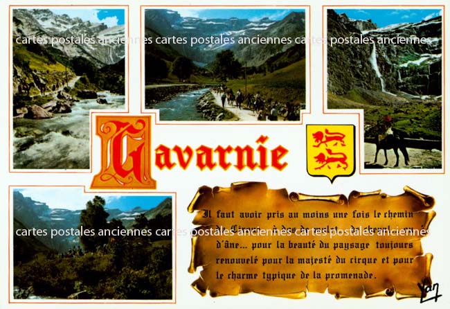 Cartes postales anciennes > CARTES POSTALES > carte postale ancienne > cartes-postales-ancienne.com Occitanie Hautes pyrenees Gavarnie