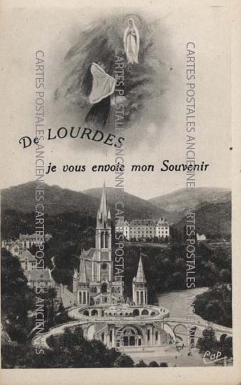 Cartes postales anciennes > CARTES POSTALES > carte postale ancienne > cartes-postales-ancienne.com Occitanie Hautes pyrenees Lourdes