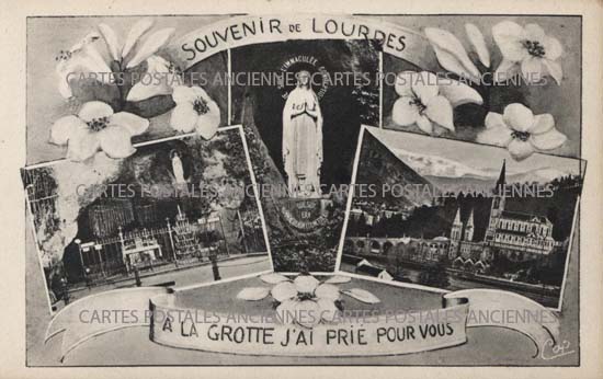 Cartes postales anciennes > CARTES POSTALES > carte postale ancienne > cartes-postales-ancienne.com Occitanie Hautes pyrenees Lourdes