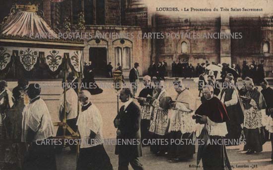 Cartes postales anciennes > CARTES POSTALES > carte postale ancienne > cartes-postales-ancienne.com Occitanie Hautes pyrenees Lourdes