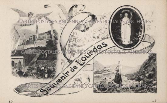 Cartes postales anciennes > CARTES POSTALES > carte postale ancienne > cartes-postales-ancienne.com Occitanie Hautes pyrenees Lourdes