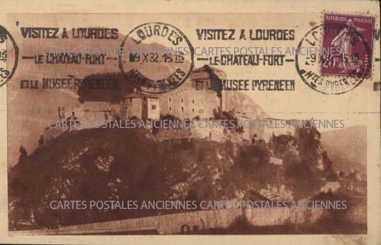 Cartes postales anciennes > CARTES POSTALES > carte postale ancienne > cartes-postales-ancienne.com Occitanie Hautes pyrenees Lourdes
