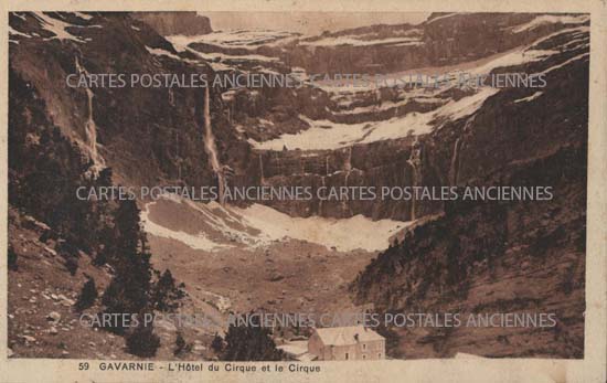 Cartes postales anciennes > CARTES POSTALES > carte postale ancienne > cartes-postales-ancienne.com Occitanie Hautes pyrenees Gavarnie
