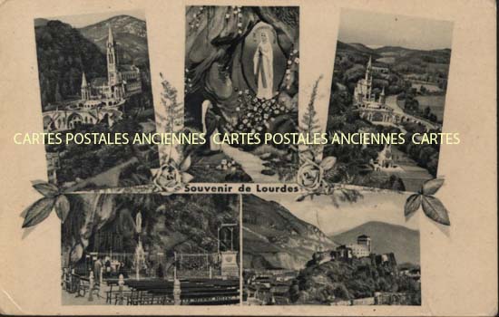 Cartes postales anciennes > CARTES POSTALES > carte postale ancienne > cartes-postales-ancienne.com Occitanie Hautes pyrenees Lourdes
