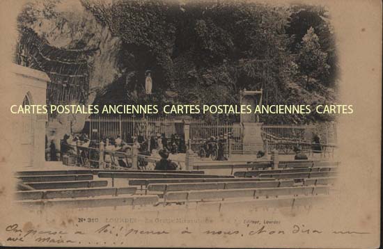 Cartes postales anciennes > CARTES POSTALES > carte postale ancienne > cartes-postales-ancienne.com Occitanie Hautes pyrenees Lourdes