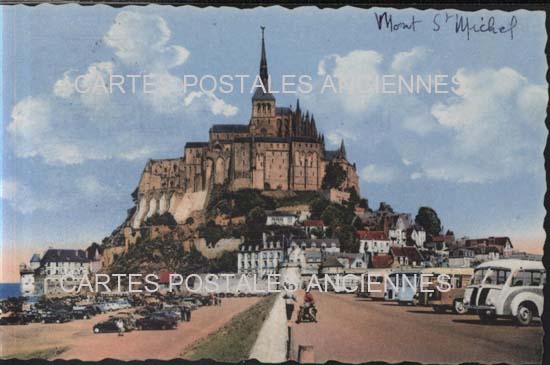 Cartes postales anciennes > CARTES POSTALES > carte postale ancienne > cartes-postales-ancienne.com Normandie Manche Le Mont Saint Michel