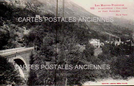 Cartes postales anciennes > CARTES POSTALES > carte postale ancienne > cartes-postales-ancienne.com Occitanie Hautes pyrenees Saint Sauveur Les Bains