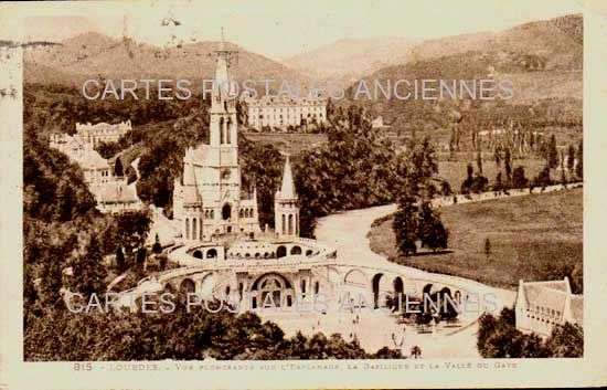 Cartes postales anciennes > CARTES POSTALES > carte postale ancienne > cartes-postales-ancienne.com Occitanie Hautes pyrenees Lourdes