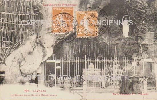 Cartes postales anciennes > CARTES POSTALES > carte postale ancienne > cartes-postales-ancienne.com Occitanie Hautes pyrenees Lourdes