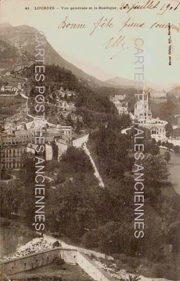 Cartes postales anciennes > CARTES POSTALES > carte postale ancienne > cartes-postales-ancienne.com Occitanie Hautes pyrenees Lourdes