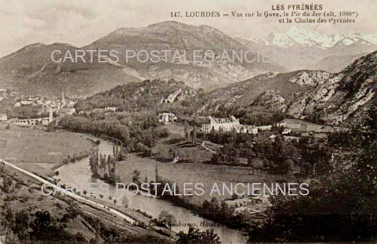 Cartes postales anciennes > CARTES POSTALES > carte postale ancienne > cartes-postales-ancienne.com Occitanie Hautes pyrenees Lourdes