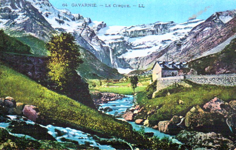 Cartes postales anciennes > CARTES POSTALES > carte postale ancienne > cartes-postales-ancienne.com Occitanie Hautes pyrenees Gavarnie