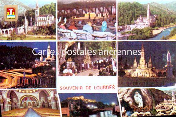Cartes postales anciennes > CARTES POSTALES > carte postale ancienne > cartes-postales-ancienne.com Occitanie Hautes pyrenees Lourdes