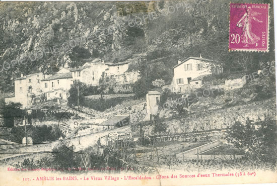 Cartes postales anciennes > CARTES POSTALES > carte postale ancienne > cartes-postales-ancienne.com Occitanie Pyrenees orientales Amelie Les Bains Palalda
