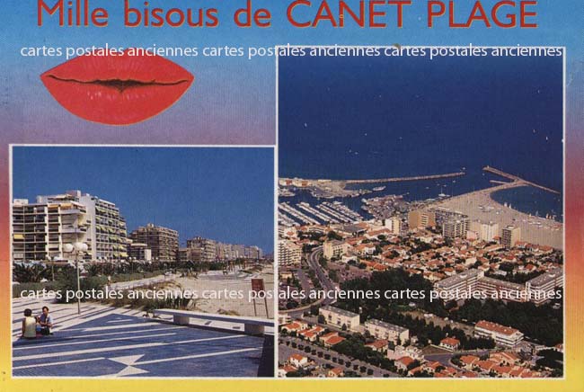 Cartes postales anciennes > CARTES POSTALES > carte postale ancienne > cartes-postales-ancienne.com Occitanie Pyrenees orientales Canet En Roussillon