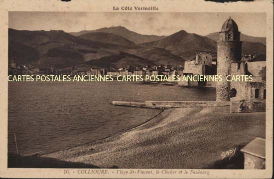 Cartes postales anciennes > CARTES POSTALES > carte postale ancienne > cartes-postales-ancienne.com Occitanie Pyrenees orientales Collioure