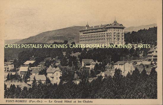 Cartes postales anciennes > CARTES POSTALES > carte postale ancienne > cartes-postales-ancienne.com Occitanie Pyrenees orientales Font Romeu Odeillo Via