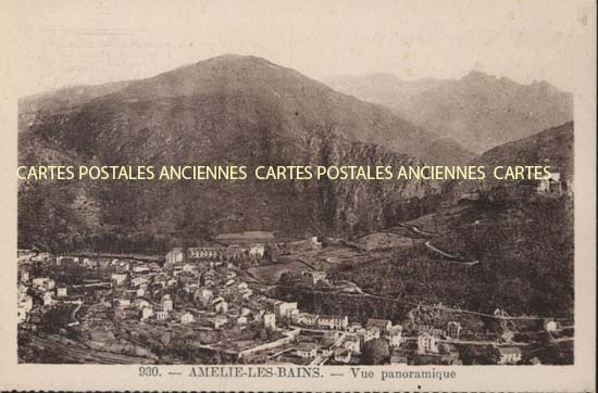 Cartes postales anciennes > CARTES POSTALES > carte postale ancienne > cartes-postales-ancienne.com Occitanie Pyrenees orientales Amelie Les Bains Palalda