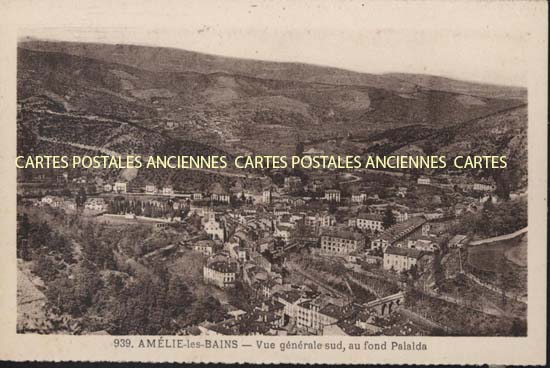 Cartes postales anciennes > CARTES POSTALES > carte postale ancienne > cartes-postales-ancienne.com Occitanie Pyrenees orientales Amelie Les Bains Palalda