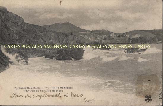 Cartes postales anciennes > CARTES POSTALES > carte postale ancienne > cartes-postales-ancienne.com Occitanie Pyrenees orientales Port Vendres