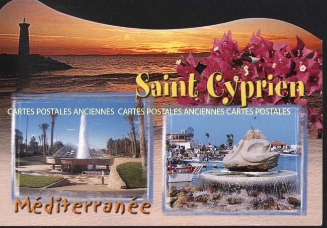 Cartes postales anciennes > CARTES POSTALES > carte postale ancienne > cartes-postales-ancienne.com Occitanie Pyrenees orientales Saint Cyprien
