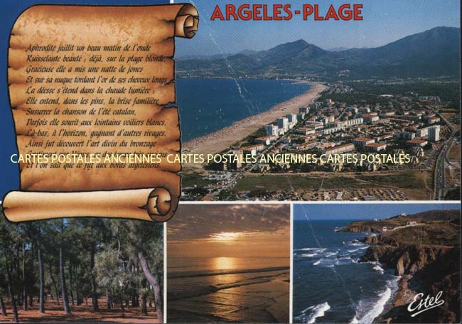 Cartes postales anciennes > CARTES POSTALES > carte postale ancienne > cartes-postales-ancienne.com Occitanie Pyrenees orientales Argeles Plage