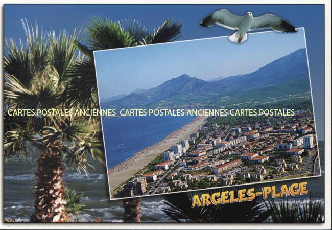 Cartes postales anciennes > CARTES POSTALES > carte postale ancienne > cartes-postales-ancienne.com Occitanie Pyrenees orientales Argeles Plage