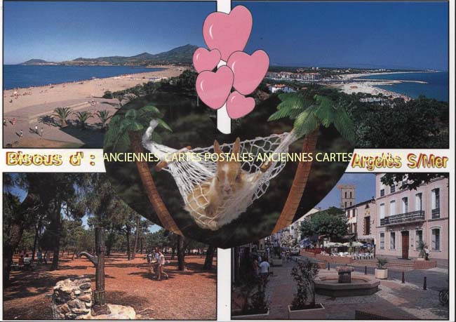 Cartes postales anciennes > CARTES POSTALES > carte postale ancienne > cartes-postales-ancienne.com Occitanie Pyrenees orientales Argeles Plage