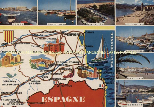 Cartes postales anciennes > CARTES POSTALES > carte postale ancienne > cartes-postales-ancienne.com Occitanie Pyrenees orientales Argeles Sur Mer